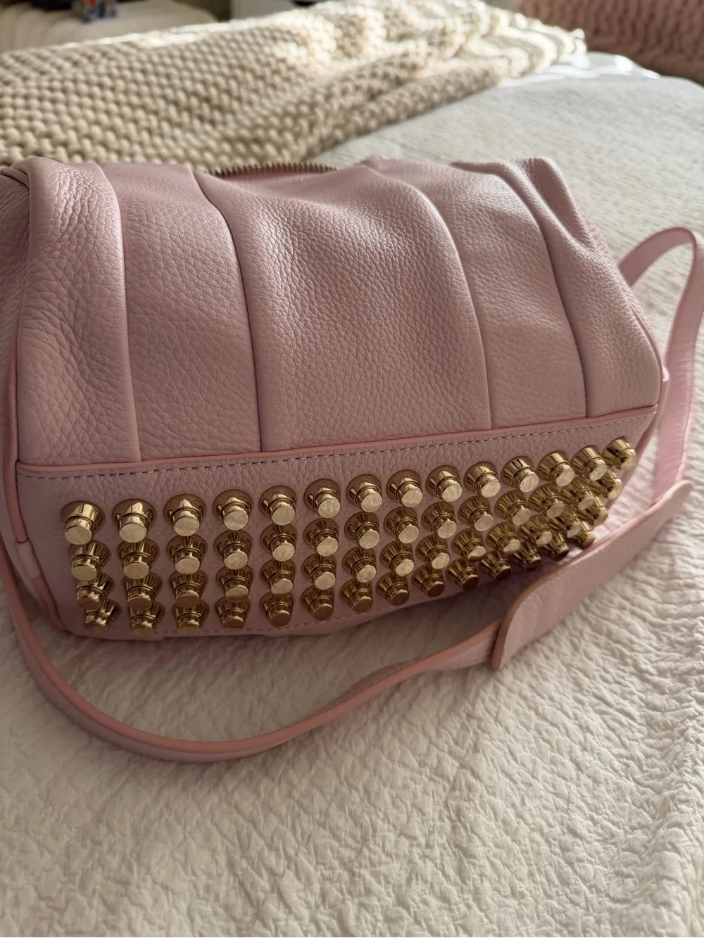 Soft Pink Alexander Wang Rockie Gold Hardware